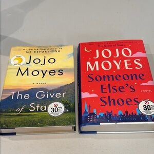 Jojo Moyes Book Set - The Giver of Stars & Someone Else's Shoes.  Hardcover